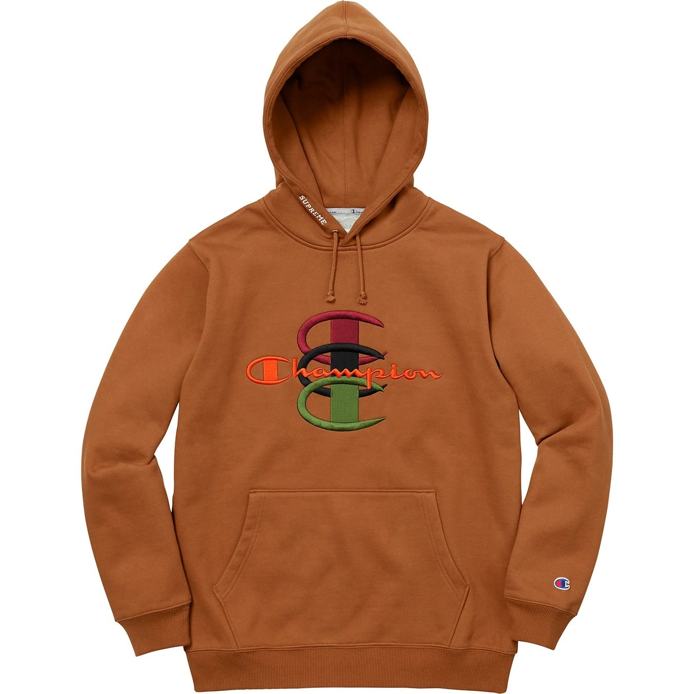 Supreme®/Champion® Stacked C Hooded Sweatshirt view 2
